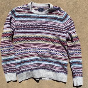 Vintage Abercrombie & Fitch Fair Isle The Harvest Sweater size XS